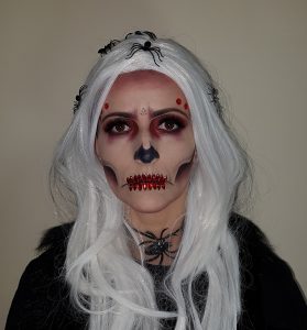 Diamond Skull Halloween makeup