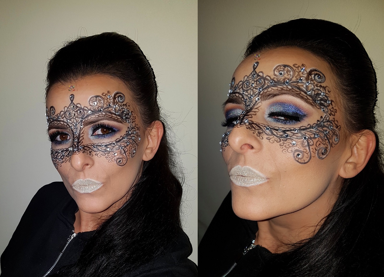 Masquerade Mask Makeup Lace