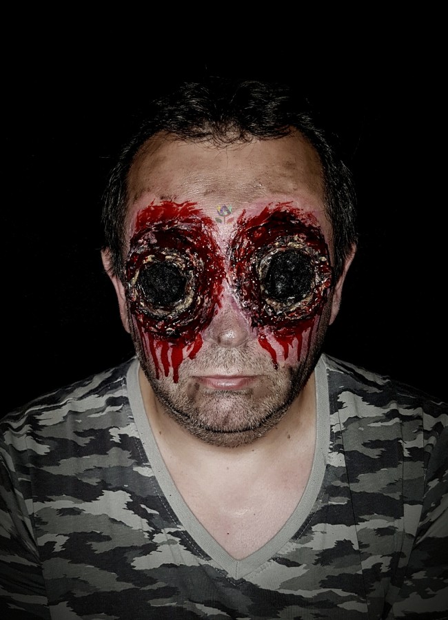 Missing eyes sfx Halloween makeup