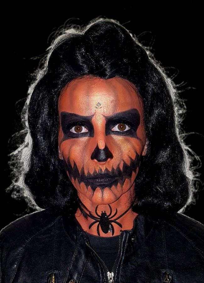 Pumpkin Halloween makeup