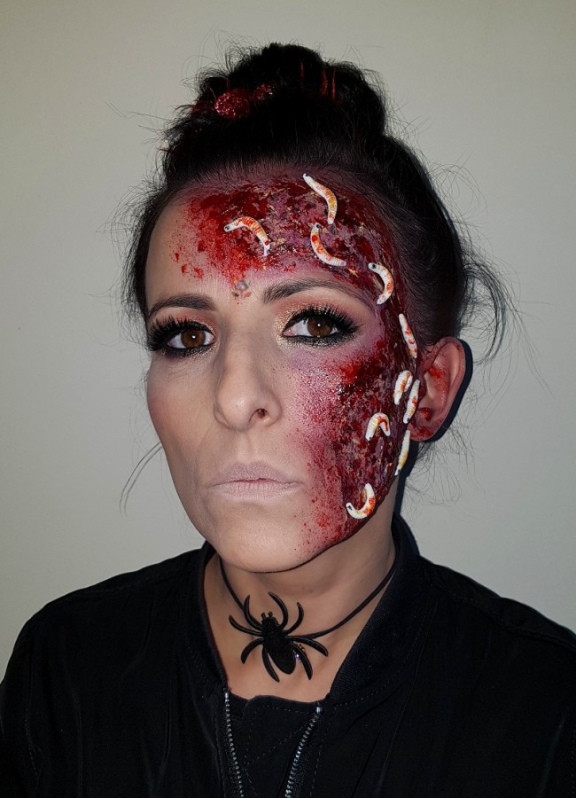 Worms sfx halloween makeup