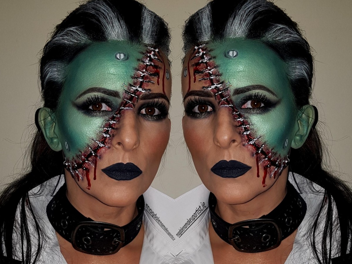 Bride of Frankenstein special effects halloween makeup