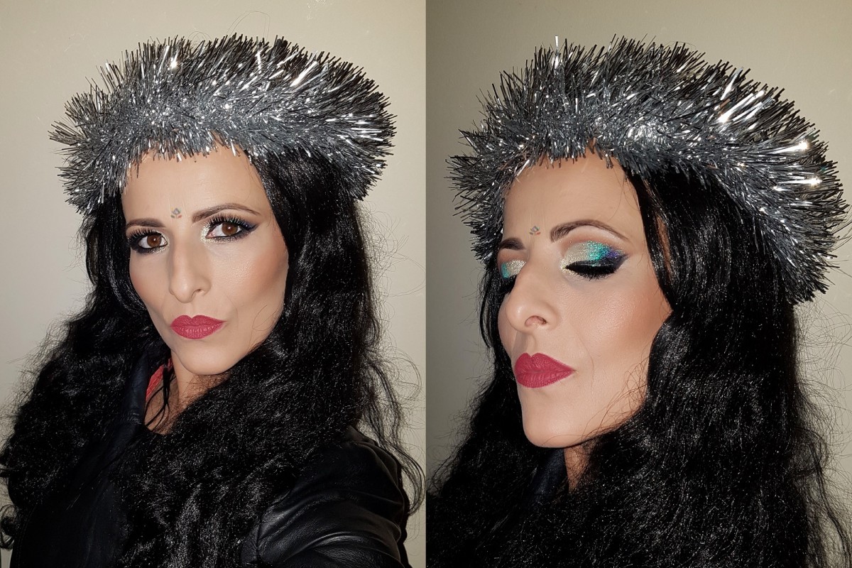 cut crease silver blue purple makeup special occasion party evening make up