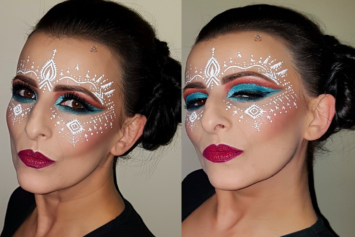 festival makeup trendy cut crease