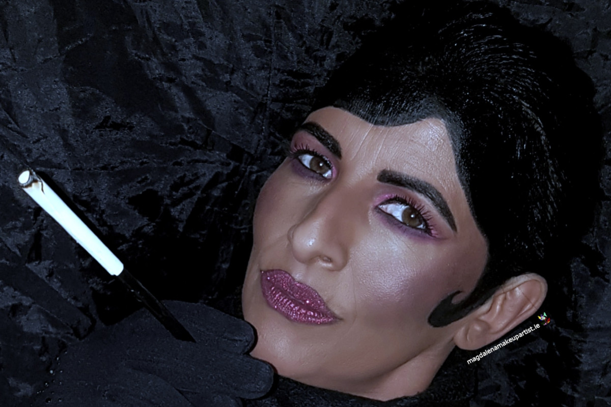 Dama Pik halloween makeup 2024 Magdalena Mazur makeup artist Wroclaw Poland